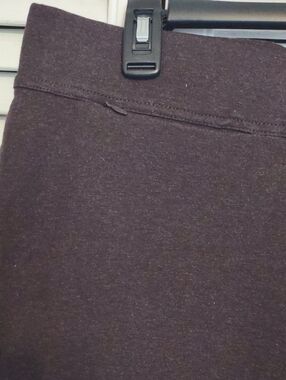 Like New Lands' End Knit Starfish Straight Leg Pants Brown Size MP Medium Petite